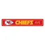 Fan Mats Kansas City Chiefs Team Color Street Sign Decor 4In. X 24In. Lightweight