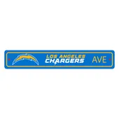 Fan Mats Los Angeles Chargers Team Color Street Sign Decor 4In. X 24In. Lightweight