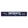 Fan Mats New England Patriots Team Color Street Sign Decor 4In. X 24In. Lightweight