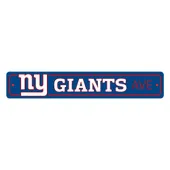 Fan Mats New York Giants Team Color Street Sign Decor 4In. X 24In. Lightweight