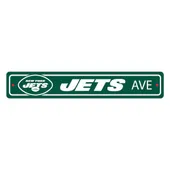 Fan Mats New York Jets Team Color Street Sign Decor 4In. X 24In. Lightweight