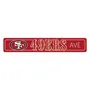 Fan Mats San Francisco 49Ers Team Color Street Sign Decor 4In. X 24In. Lightweight