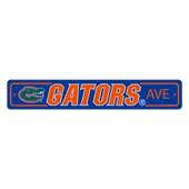 Fan Mats Florida Gators Team Color Street Sign Decor 4In. X 24In. Lightweight