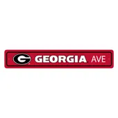 Fan Mats Georgia Bulldogs Team Color Street Sign Decor 4In. X 24In. Lightweight