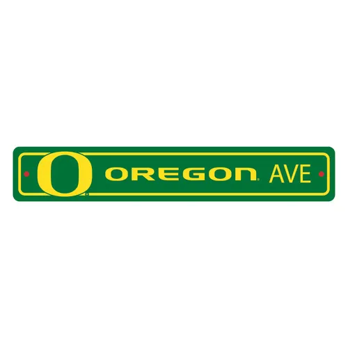 Fan Mats Oregon Ducks Team Color Street Sign Decor 4In. X 24In. Lightweight