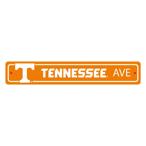 Fan Mats Tennessee Volunteers Team Color Street Sign Decor 4In. X 24In. Lightweight