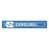 Fan Mats North Carolina Tar Heels Team Color Street Sign Decor 4In. X 24In. Lightweight