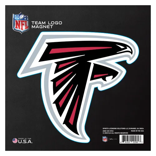 Fan Mats Atlanta Falcons Large Team Logo Magnet 10" (9.6458"X9.3375")