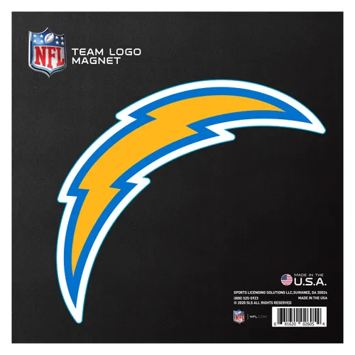 Fan Mats Los Angeles Chargers Large Team Logo Magnet 10" (9.9597"X9.0651")