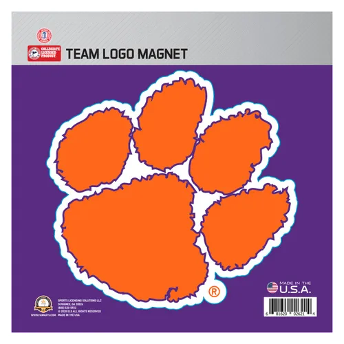 Fan Mats Clemson Large Team Logo Magnet 10" (8.7329"X8.3078")