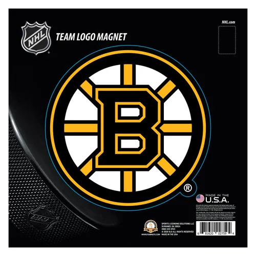 Fan Mats Boston Bruins Bruins Large Team Logo Magnet 10" (6.5206"X6.5206")