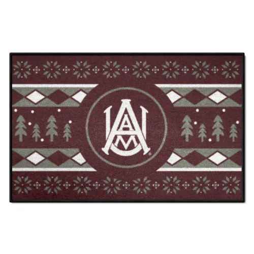 Fan Mats Alabama A&M Bulldogs Holiday Sweater Starter Accent Rug - 19In. X 30In.