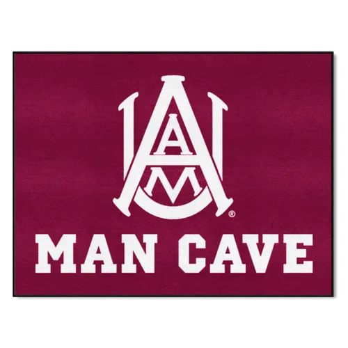 Fan Mats Alabama A&M Bulldogs Man Cave All-Star Rug - 34 In. X 42.5 In.