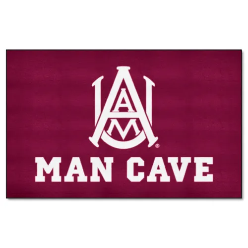 Fan Mats Alabama A&M Bulldogs Man Cave Ultimat Rug - 5Ft. X 8Ft.