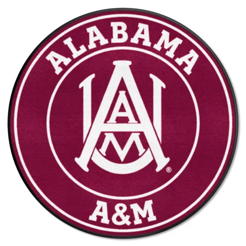 Fan Mats Alabama A&M Bulldogs Roundel Rug - 27In. Diameter