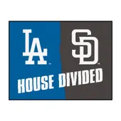 Fan Mats Nfl Raiders / Chargers House Divided Rug - 34 In. X 42.5 In.