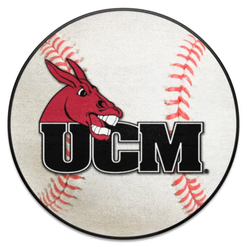 Fan Mats Central Missouri Mules Baseball Rug - 27In. Diameter