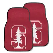 Fan Mats Stanford Cardinal Carpet Car Mat Set - 2 Pieces