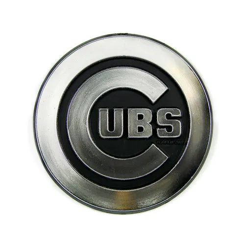 Fan Mats Chicago Cubs Molded Chrome Plastic Emblem