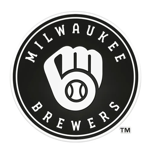 Fan Mats Milwaukee Brewers Molded Chrome Plastic Emblem