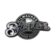 Fan Mats Milwaukee Brewers Molded Chrome Plastic Emblem