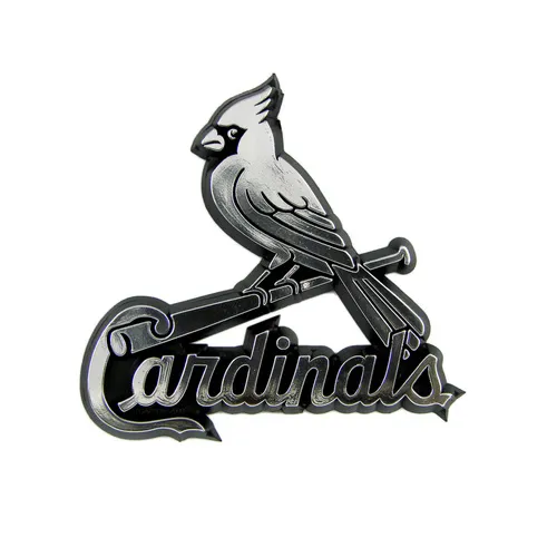 Fan Mats St. Louis Cardinals Molded Chrome Plastic Emblem