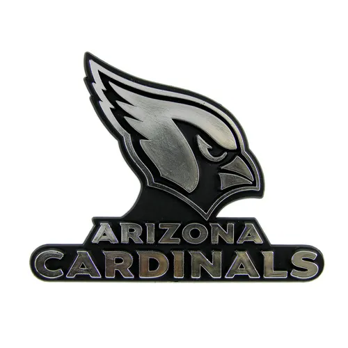 Fan Mats Arizona Cardinals Molded Chrome Plastic Emblem
