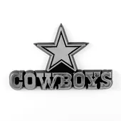 Fan Mats Dallas Cowboys Molded Chrome Plastic Emblem