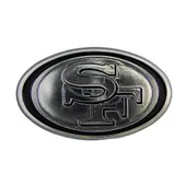 Fan Mats San Francisco 49Ers Molded Chrome Plastic Emblem