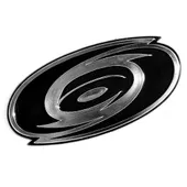 Fan Mats Carolina Hurricanes Molded Chrome Plastic Emblem