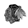 Fan Mats Chicago Blackhawks Molded Chrome Plastic Emblem