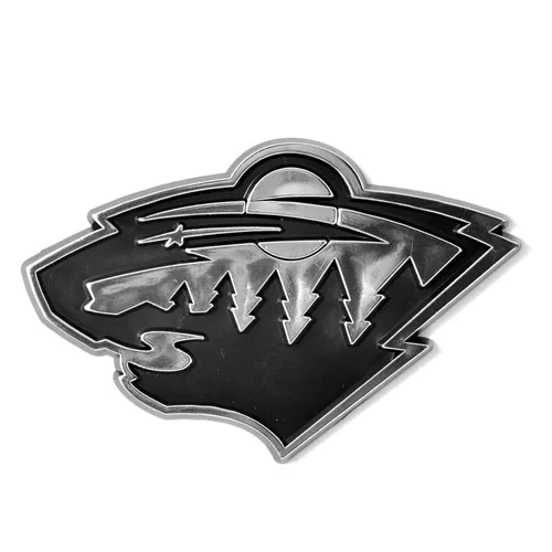 Fan Mats Minnesota Wild Molded Chrome Plastic Emblem