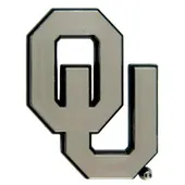 Fan Mats Oklahoma Sooners Molded Chrome Plastic Emblem