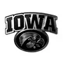 Fan Mats Iowa Hawkeyes Molded Chrome Plastic Emblem