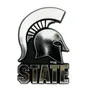 Fan Mats Michigan State Spartans Molded Chrome Plastic Emblem