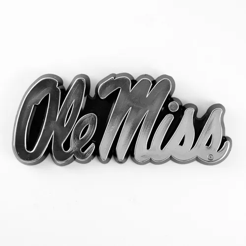 Fan Mats Ole Miss Rebels Molded Chrome Plastic Emblem