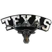 Fan Mats Texas Longhorns Molded Chrome Plastic Emblem