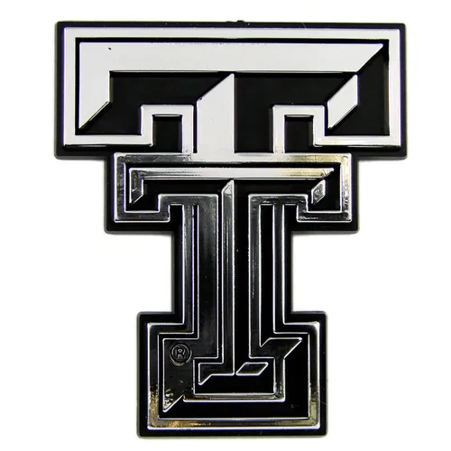 Fan Mats Texas Tech Red Raiders Molded Chrome Plastic Emblem