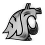 Fan Mats Washington State Cougars Molded Chrome Plastic Emblem