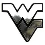 Fan Mats West Virginia Mountaineers Molded Chrome Plastic Emblem