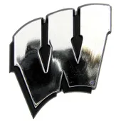 Fan Mats Wisconsin Badgers Molded Chrome Plastic Emblem