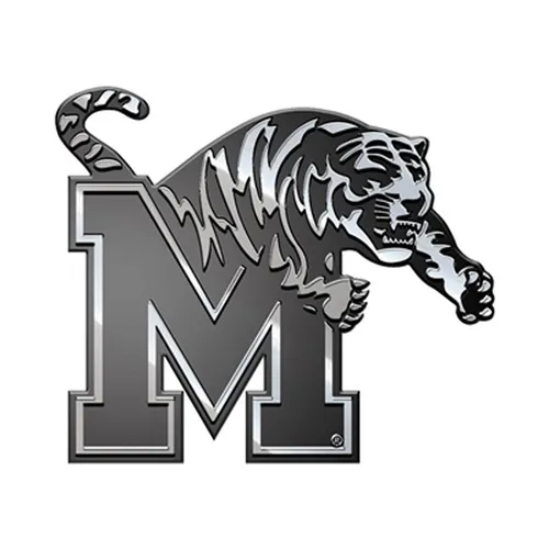 Fan Mats Memphis Tigers Molded Chrome Plastic Emblem