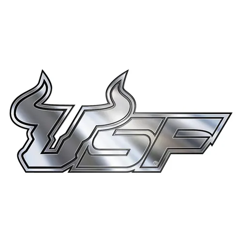 Fan Mats South Florida Bulls Molded Chrome Plastic Emblem