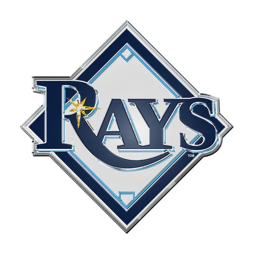 Fan Mats Tampa Bay Rays Heavy Duty Aluminum Embossed Color Emblem