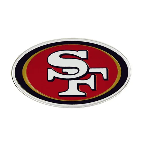 Fan Mats San Francisco 49Ers Heavy Duty Aluminum Embossed Color Emblem