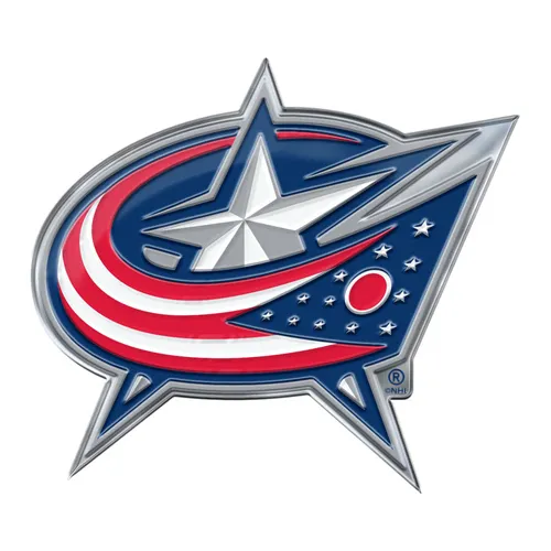 Fan Mats Columbus Blue Jackets Heavy Duty Aluminum Embossed Color Emblem