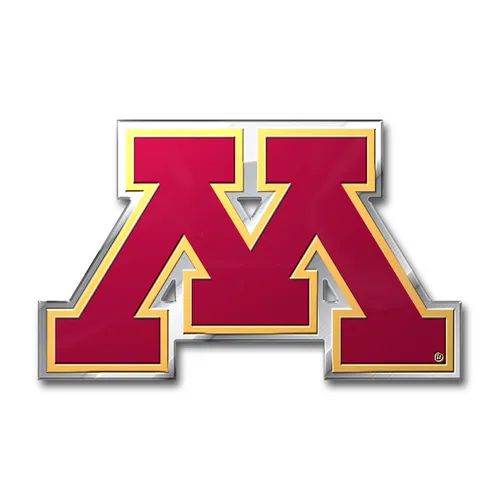 Fan Mats Minnesota Golden Gophers Heavy Duty Aluminum Embossed Color Emblem