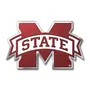 Fan Mats Mississippi State Bulldogs Heavy Duty Aluminum Embossed Color Emblem