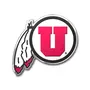 Fan Mats Utah Utes Heavy Duty Aluminum Embossed Color Emblem