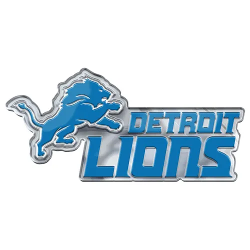 Fan Mats Detroit Lions Heavy Duty Aluminum Embossed Color Emblem - Alternate